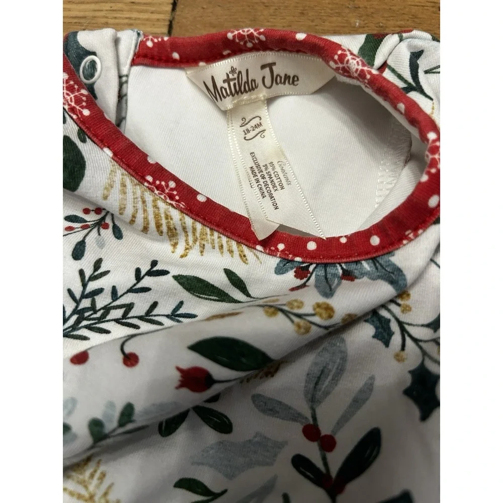 Matilda Jane Mistletoe Magic Romper - Size18-24 Months - EUC Christmas Holiday